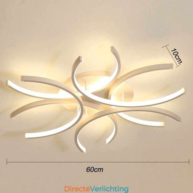 Moderne plafondlamp met silicageldecoratie