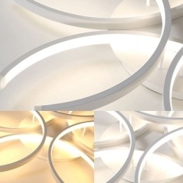 Moderne plafondlamp met silicageldecoratie