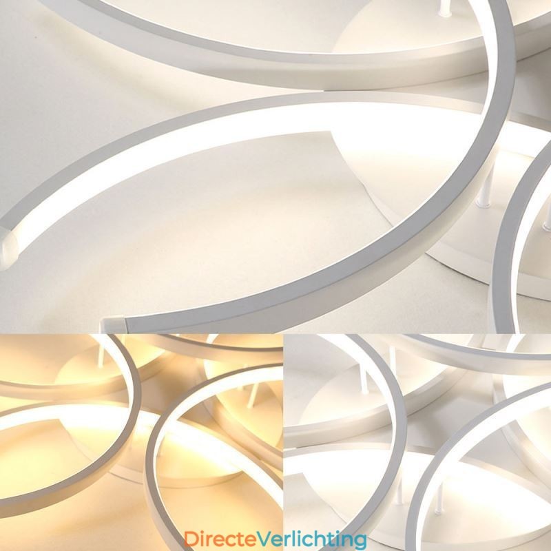 Moderne plafondlamp met silicageldecoratie