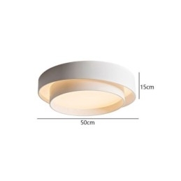 Moderne, ronde plafondlamp met inbouwmontage