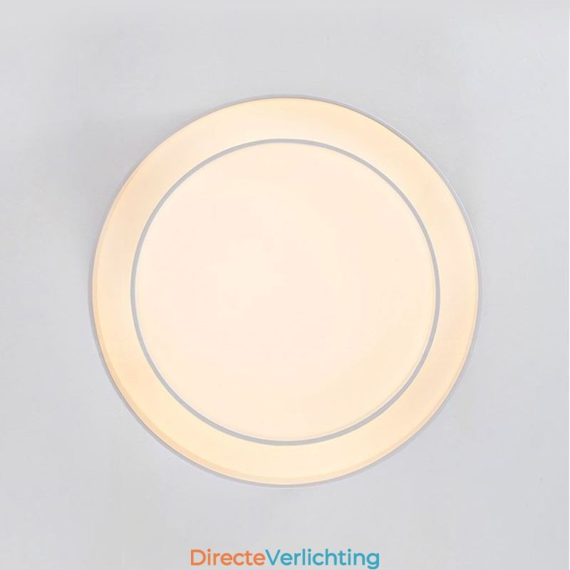 Moderne, ronde plafondlamp met inbouwmontage