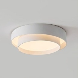 Moderne, ronde plafondlamp met inbouwmontage