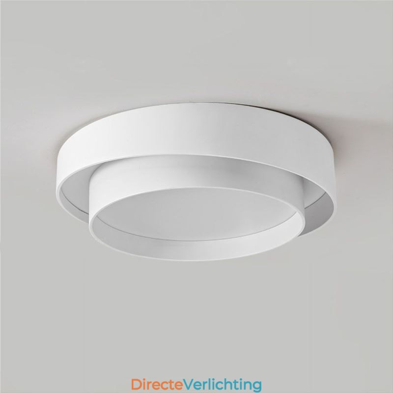 Moderne, ronde plafondlamp met inbouwmontage