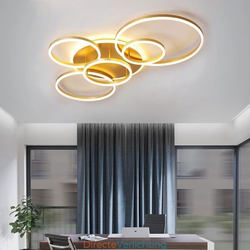 Halo Ring Flush Mount Moderne Acryl Plafondlamp