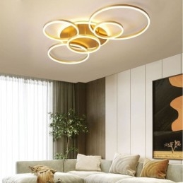 Halo Ring Flush Mount Moderne Acryl Plafondlamp