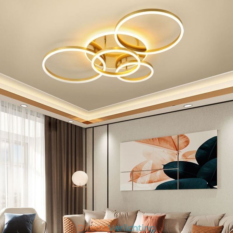 Halo Ring Flush Mount Moderne Acryl Plafondlamp