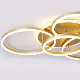 Halo Ring Flush Mount Moderne Acryl Plafondlamp