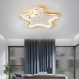 Creatieve Star Flush Mount Golden Star Plafondlamp