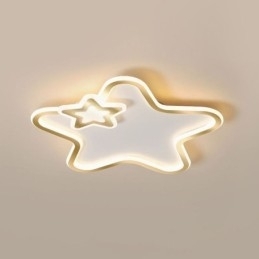 Creatieve Star Flush Mount Golden Star Plafondlamp