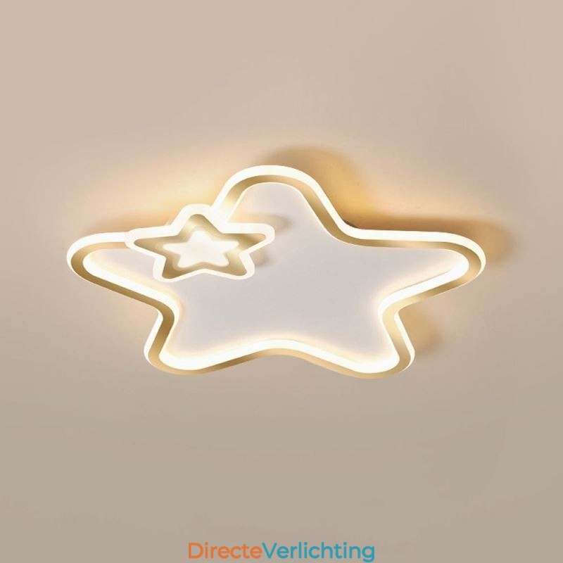 Creatieve Star Flush Mount Golden Star Plafondlamp