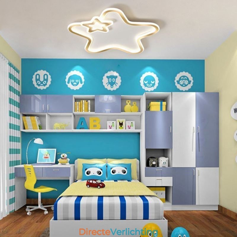 Creatieve Star Flush Mount Golden Star Plafondlamp