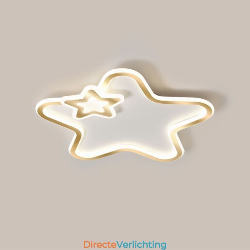 Creatieve Star Flush Mount Golden Star Plafondlamp
