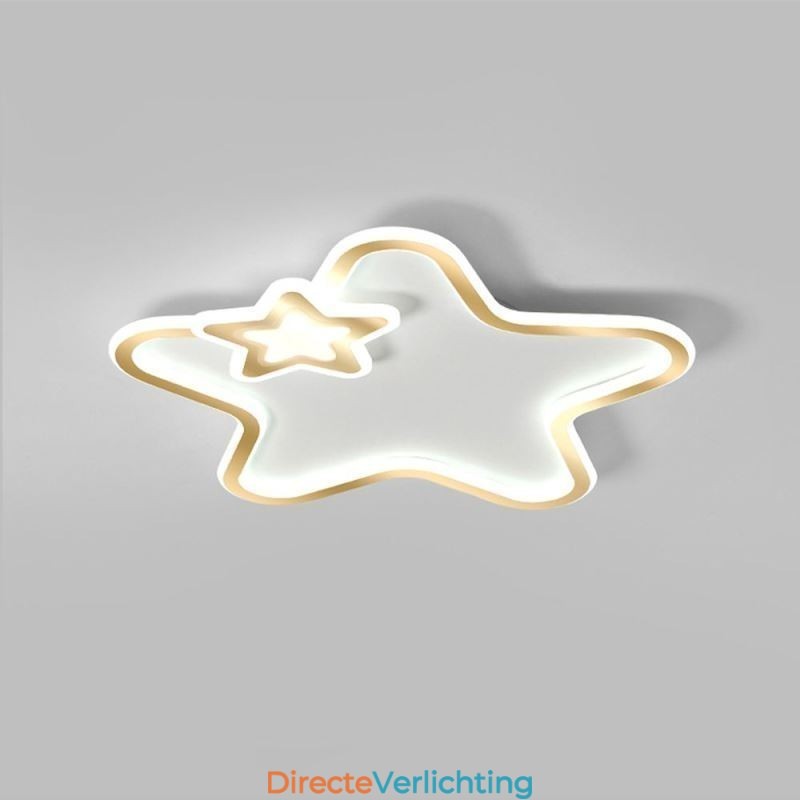 Creatieve Star Flush Mount Golden Star Plafondlamp