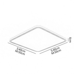 Moderne minimalistische plafondlamp met ultradunne plafondmontage