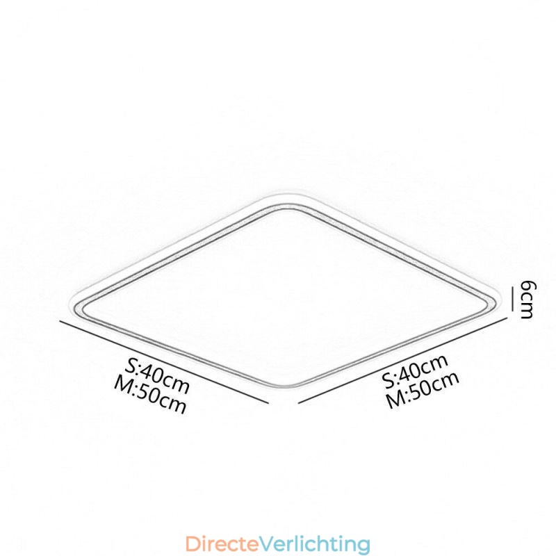 Moderne minimalistische plafondlamp met ultradunne plafondmontage