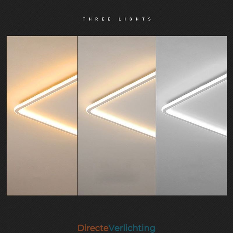 Moderne minimalistische plafondlamp met ultradunne plafondmontage