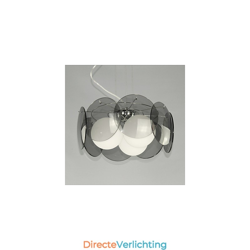deals Milaan Eenvoudige Mode Stijl Kroonluchter Licht Rook Grijs Glazen Kroonluchter