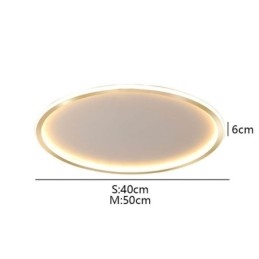 Minimalistische ronde plafondlamp met inbouwmontage