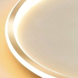 Minimalistische ronde plafondlamp met inbouwmontage