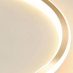 Minimalistische ronde plafondlamp met inbouwmontage