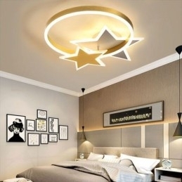 Star Flush Mount Plafondlamp Acryl Dubbele Sterren Lichtarmatuur