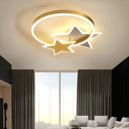 Star Flush Mount Plafondlamp Acryl Dubbele Sterren Lichtarmatuur