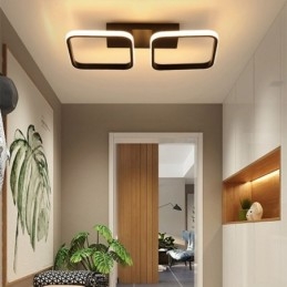 Moderne minimalistische plafondlamp met vierkant frame van acryl