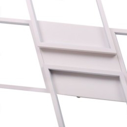 X-vormige plafondlamp van acryl in minimalistische inbouw