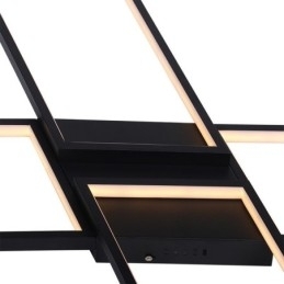 X-vormige plafondlamp van acryl in minimalistische inbouw