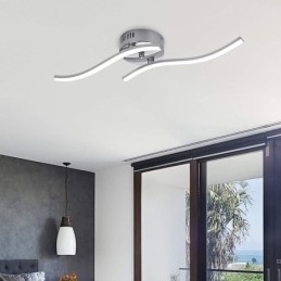 Moderne eenvoudige plafondlamp van acryl in de vorm van een golf