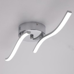 Moderne eenvoudige plafondlamp van acryl in de vorm van een golf