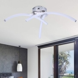 Eenvoudige plafondlamp in boogvorm van acryl met kruis