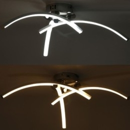 Eenvoudige plafondlamp in boogvorm van acryl met kruis