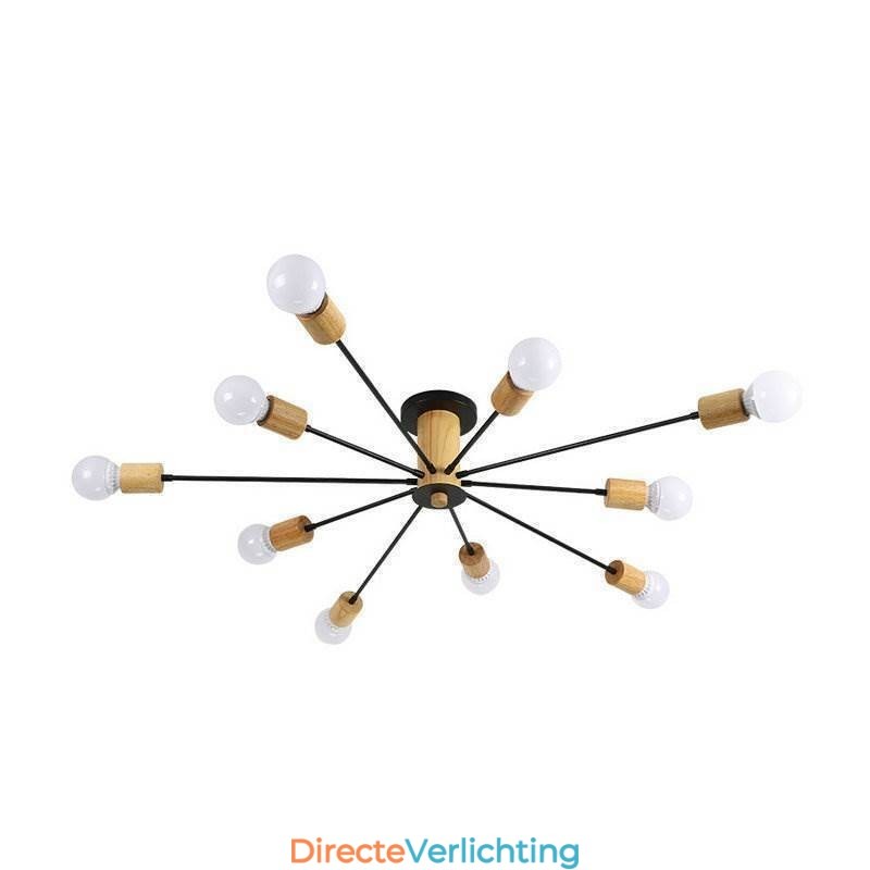 Moderne Magic Beans Flush Mount kroonluchter met houten takken