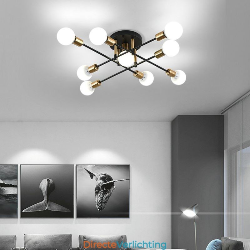 Eenvoudige Magic Beans plafondlamp met kruisbevestiging