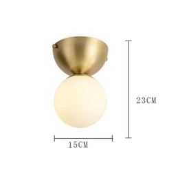 Nordic Brass Mini Flush Mount Plafondlamp Foyer Verlichting