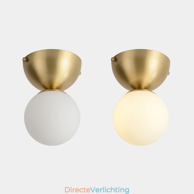 Nordic Brass Mini Flush Mount Plafondlamp Foyer Verlichting