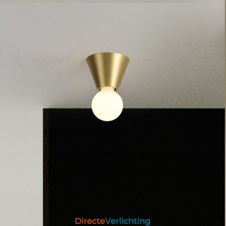 Nordic Brass Mini plafondlamp met inbouwmontage Nordic Brass Mini plafondlamp met inbouwmontage