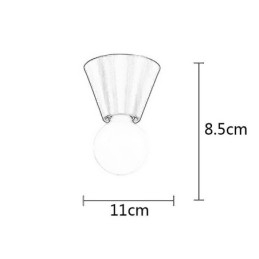 Nordic Brass Mini plafondlamp met inbouwmontage