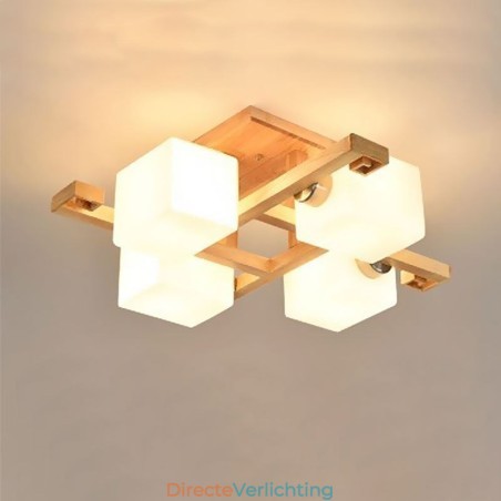 Nordic Flush Mount Plafondlamp Creatief Warm Massief Houten Licht Nordic Flush Mount Plafondlamp Creatief Warm Massief Houten Licht