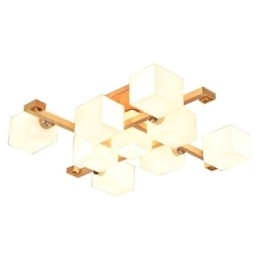 Nordic Flush Mount Plafondlamp Creatief Warm Massief Houten Licht