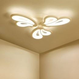 Moderne eenvoudige plafondlamp in de vorm van een bloemblaadje van acryl