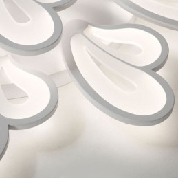 Moderne eenvoudige plafondlamp in de vorm van een bloemblaadje van acryl