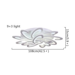 Moderne eenvoudige plafondlamp van acryl in de vorm van een windmolen