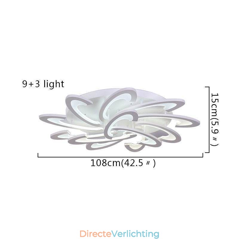 Moderne eenvoudige plafondlamp van acryl in de vorm van een windmolen