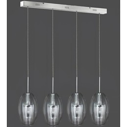 Moderne, eigentijdse, traditionele, klassieke, chromen metalen hanglamp voor kinderen