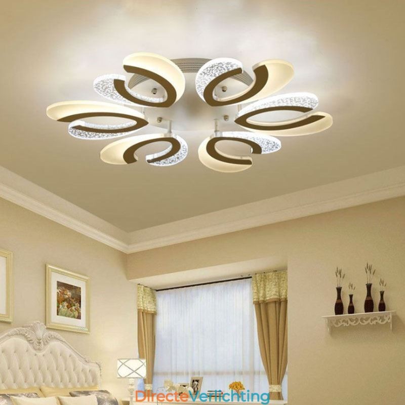 Moderne eenvoudige plafondlamp in de vorm van een hart van acryl