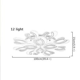 Moderne eenvoudige plafondlamp in de vorm van een hart van acryl
