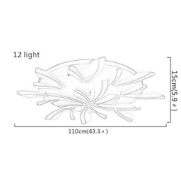 Moderne plafondlamp in de vorm van een paardenbloem