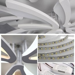 Moderne plafondlamp in de vorm van een paardenbloem